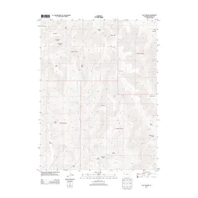 2013 Map of Calf Canyon, 2013 Print