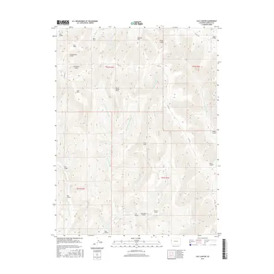 2016 Map of Calf Canyon, 2016 Print