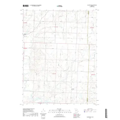 2017 Map of Calhoun East, 2017 Print