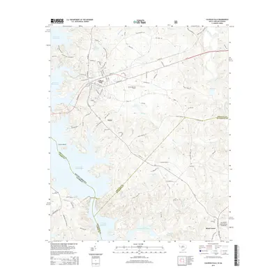 2014 Map of Calhoun Falls, 2014 Print