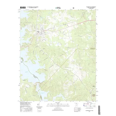 2017 Map of Calhoun Falls, 2017 Print