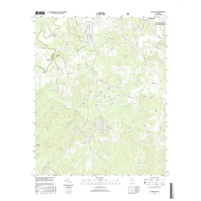 2017 Map of Calhoun NE, 2017 Print