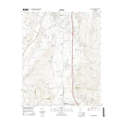 2014 Map of Calhoun South, 2014 Print