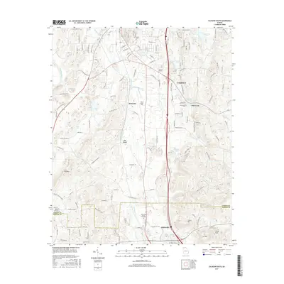 2017 Map of Calhoun South, 2017 Print