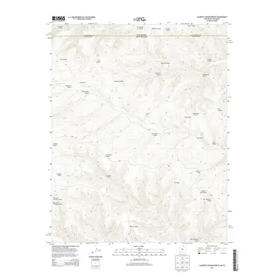 2013 Map of Caliente Canyon North, 2013 Print