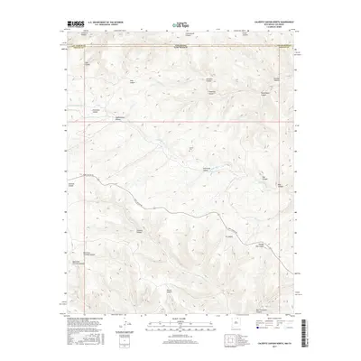 2017 Map of Caliente Canyon North, 2017 Print