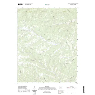 2023 Map of Caliente Canyon North, 2023 Print