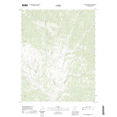 2023 Map of Caliente Canyon South, 2023 Print