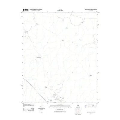 2012 Map of Caliente Mountain, 2012 Print