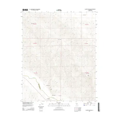 2015 Map of Caliente Mountain, 2015 Print