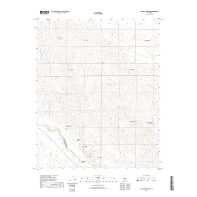 2018 Map of Caliente Mountain, 2018 Print