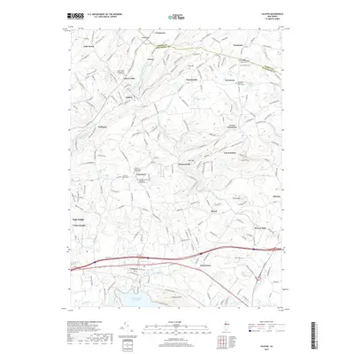 2019 Map of Califon, 2019 Print