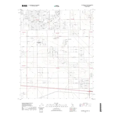 2018 Map of California City South, 2018 Print