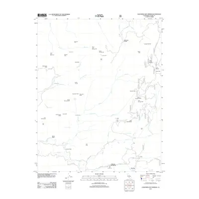 2012 Map of California Hot Springs, 2012 Print