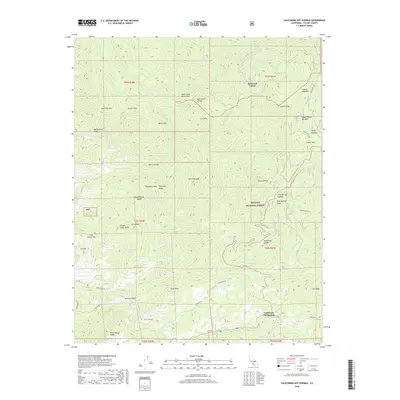 2018 Map of California Hot Springs, 2018 Print