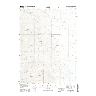 2014 Map of California Mountain, 2014 Print