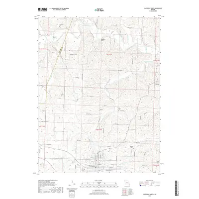 2017 Map of California North, 2017 Print
