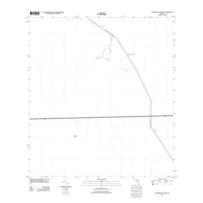2012 Map of California Slough, 2012 Print
