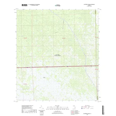 2018 Map of California Slough, 2018 Print