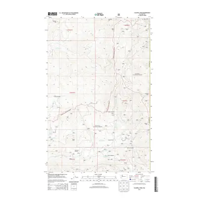 2014 Map of Calispell Peak, 2014 Print