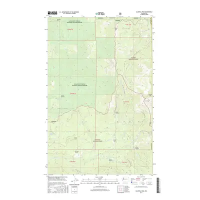 2017 Map of Calispell Peak, 2017 Print