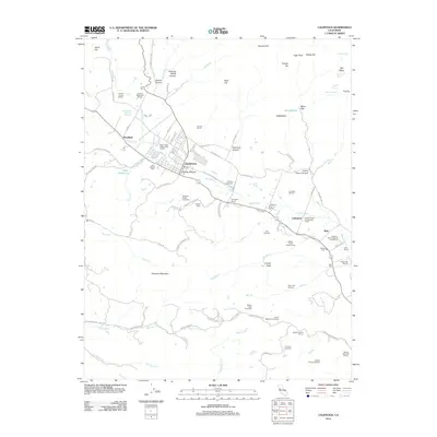 2012 Map of Calistoga, 2012 Print