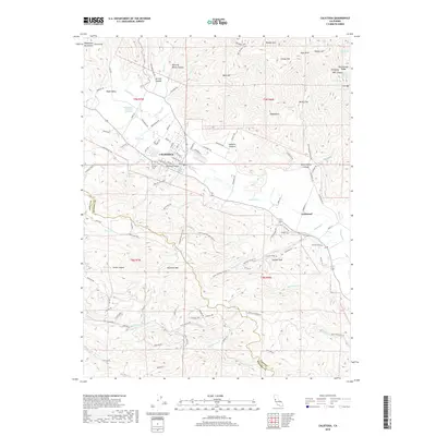 2018 Map of Calistoga, 2018 Print
