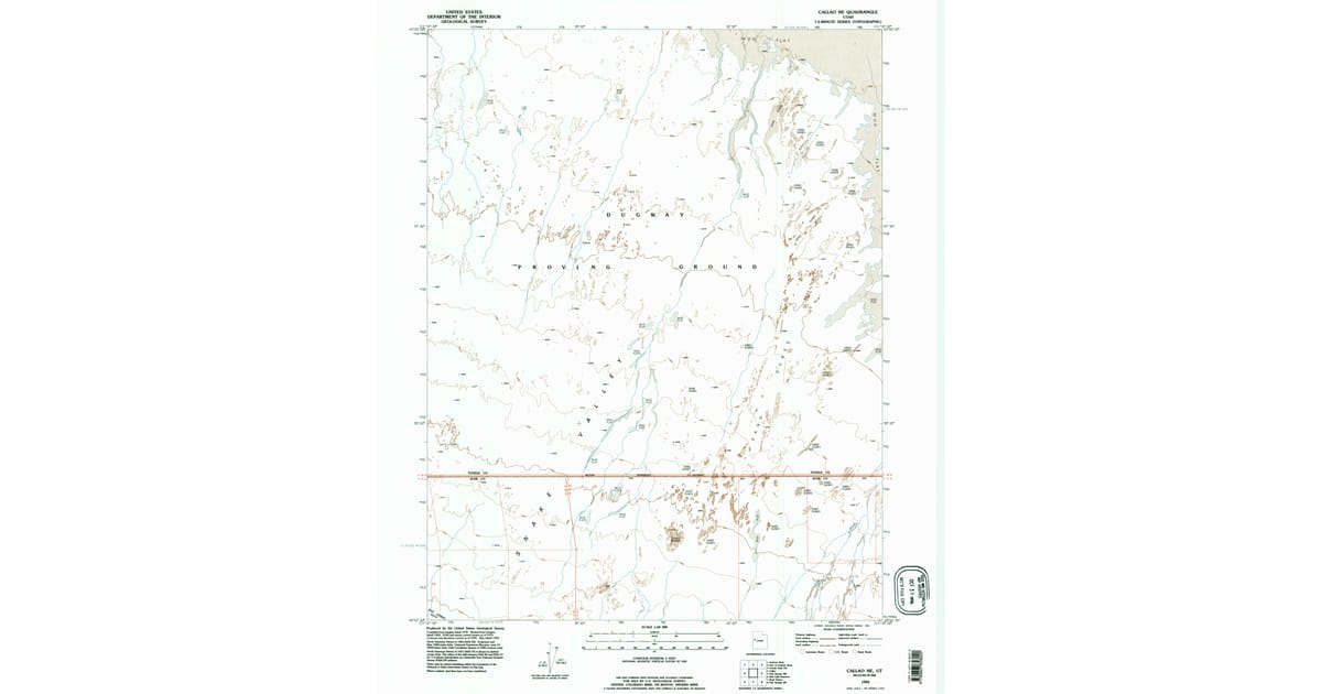 1993 Map of Callao NE, Tooele County, UT — High-Res | Pastmaps