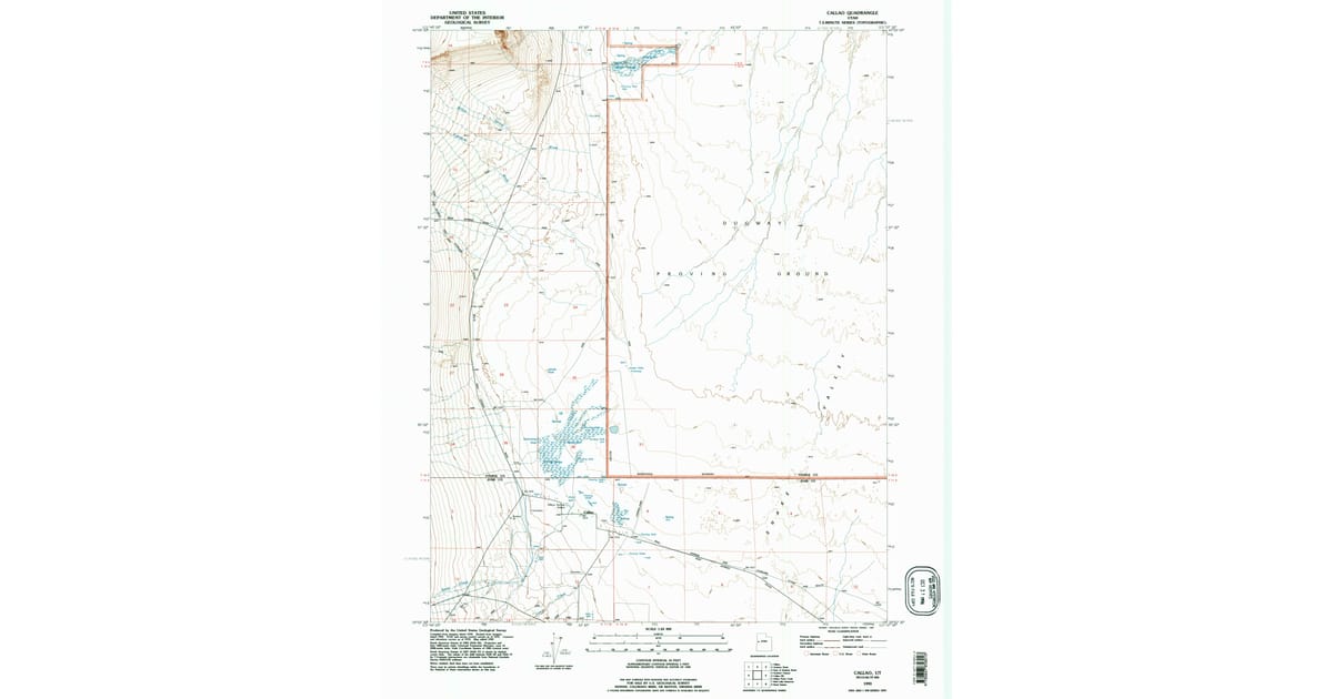 1993 Map of Callao, UT — High-Res | Pastmaps
