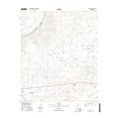 2016 Map of Callisburg, 2016 Print