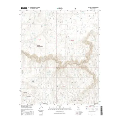 2014 Map of Calloway Butte, 2014 Print