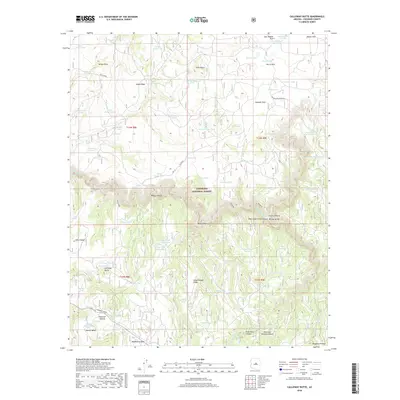 2018 Map of Calloway Butte, 2018 Print