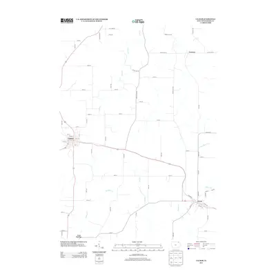 2013 Map of Calmar, 2013 Print