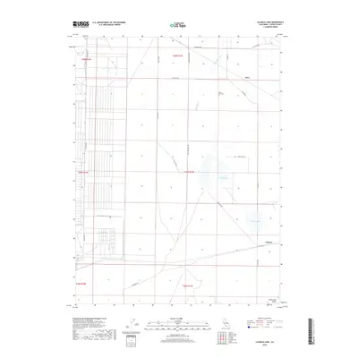 2018 Map of Calneva Lake, 2018 Print