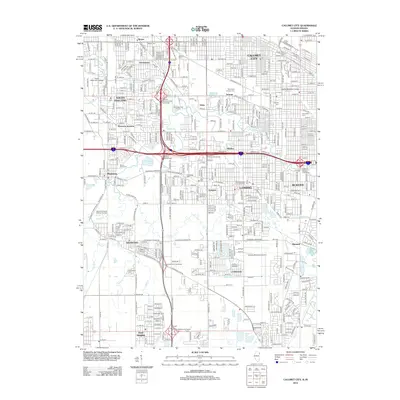 2012 Map of Calumet City, 2012 Print