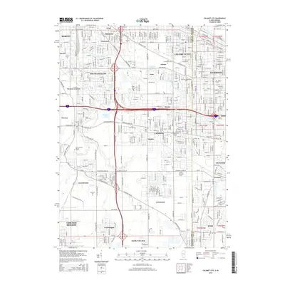 2015 Map of Calumet City, 2015 Print