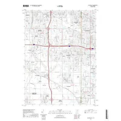 2018 Map of Calumet City, 2018 Print