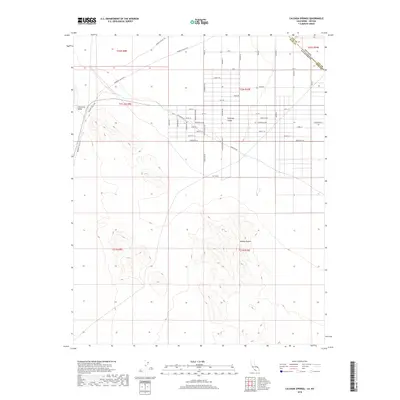 2018 Map of Calvada Springs, 2018 Print