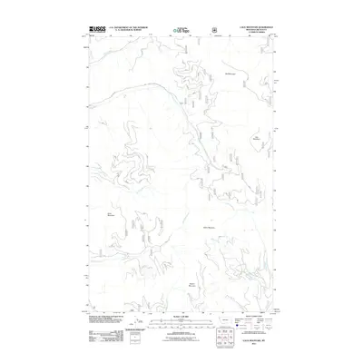 2011 Map of Calx Mountain, 2011 Print