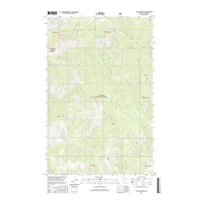 2017 Map of Calx Mountain, 2017 Print