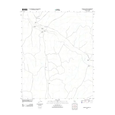 2012 Map of Camatta Canyon, 2012 Print