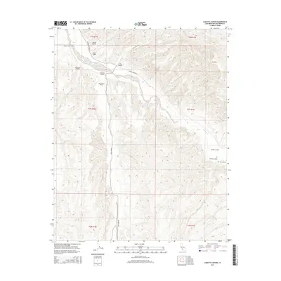 2015 Map of Camatta Canyon, 2015 Print
