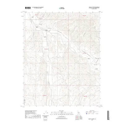 2018 Map of Camatta Canyon, 2018 Print