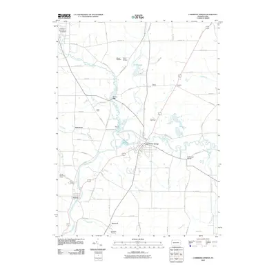2010 Map of Cambridge Springs, 2010 Print