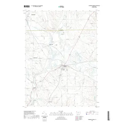 2019 Map of Cambridge Springs, 2019 Print