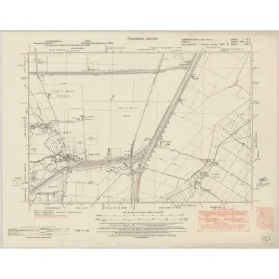 1950 Map of Cambridgeshire I.SE, 1952 Print