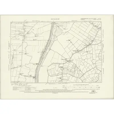 1926 Map of Cambridgeshire IV.NE, 1927 Print