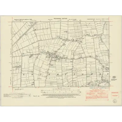 1950 Map of Cambridgeshire IV.SW, 1952 Print