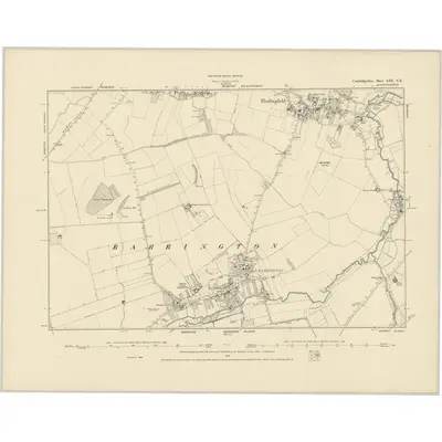 1886 Map of Cambridgeshire LIII.NE