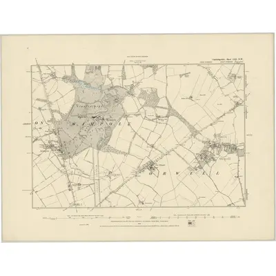 1886 Map of Cambridgeshire LIII.NW